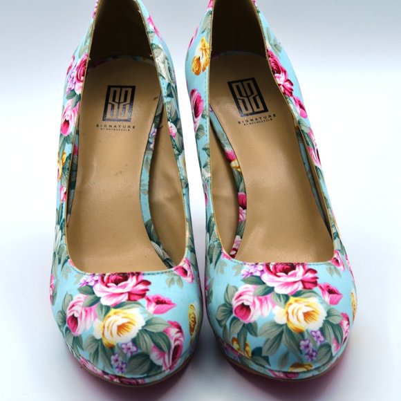 Shoe Dazzle-Graziella Vantage Floral Print Pumps - Picture 3 of 9